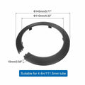 uxcell 5PCS Pipe Cover Decor 4.3in PP Plastic Flange Escutcheon Black by Deal US