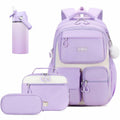 Scothen 4pcs Girls School Backpack Set Lunch Bag & Bottle Back to School by Deal US