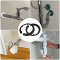uxcell 5PCS Pipe Cover Decor 4.3in PP Plastic Flange Escutcheon Black by Deal US