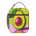 cromcu Avocado Insulated Lunch Box Pink Reusable Cooler 1.37L Polyester by Deal US