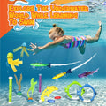 [Like New] Chuchik 30 Pcs Multicolor Diving Toys for Kids Ages 4-12 with Storage Bag by Deal US