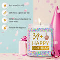 XIZIDA Funny 40th Birthday Candle Lavender Scented Soy Wax 9oz Glass Gift by Deal US