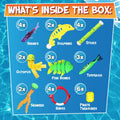 [Like New] Chuchik 30 Pcs Multicolor Diving Toys for Kids Ages 4-12 with Storage Bag by Deal US