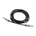 [Like New] Amazon Basics 3.5mm Auxiliary Audio Cable Gold-Plated Plugs 8ft Black by Deal US