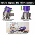 Pdoucgia Dyson V10 Vacuum Cleaner Filter Replacement 2 Pack + Brush by Deal US