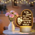Winzwon Personalized Acrylic Night Light for Mom White Room Decor by Deal US
