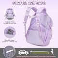 Scothen 4pcs Girls School Backpack Set Lunch Bag & Bottle Back to School by Deal US