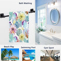 Naanle Tropical Blooming Cactus Guest Hand Towels Leaves Pattern 16x30 Inch by Deal US