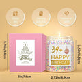XIZIDA Funny 40th Birthday Candle Lavender Scented Soy Wax 9oz Glass Gift by Deal US