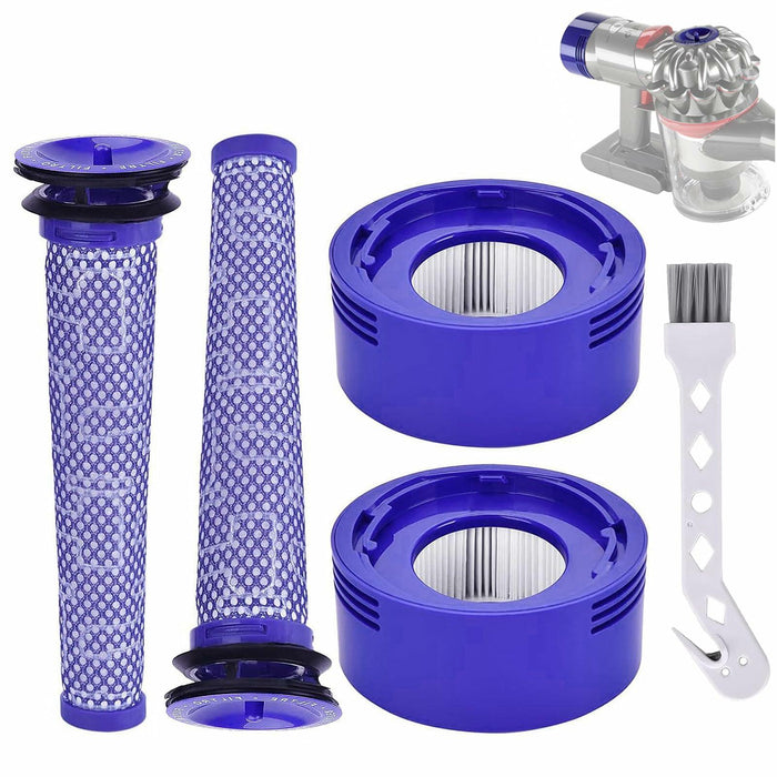 Pdoucgia Vacuum Filter 4 Pack (2 Pre + 2 Post) for Dyson V8 V7 Absolute by Deal US