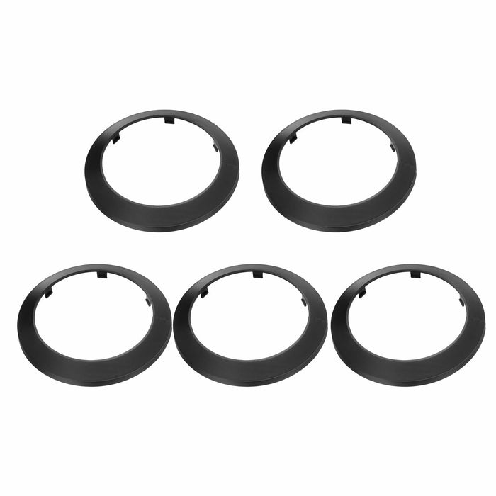 uxcell 5PCS Pipe Cover Decor 4.3in PP Plastic Flange Escutcheon Black by Deal US
