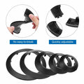 uxcell 5PCS Pipe Cover Decor 4.3in PP Plastic Flange Escutcheon Black by Deal US