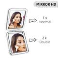 Gtizry To My Daughter PU Leather Compact Makeup Mirror Double-Sided Jz Color by Deal US