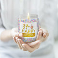 XIZIDA Funny 40th Birthday Candle Lavender Scented Soy Wax 9oz Glass Gift by Deal US