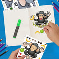 PartyNow Safari Animals Stickers 24-Pack Multicolor Waterproof Paper Kids by Deal US