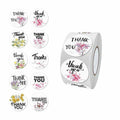 DNYMJBO 500 PCS Thank You Stickers 10 Floral Designs 1 Inch #A243 by Deal US