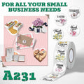 DNYMJBO 500 PCS Thank You Stickers 10 Floral Designs 1 Inch #A243 by Deal US