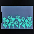 DDOUJOY Plastic Embossing Folders Flowers Leaves Tulips Dandelion 5pcs by Deal US