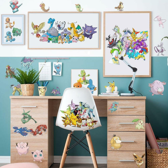 YANEALE Anime Wall Decals 36 Pcs Large Waterproof Removable Cartoon B Stickers by Deal US