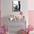Retro Black & White Woman Wall Art Miami Beach Aesthetic Canvas Print 8x10 by Deal US
