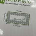 BestBy09/28 NeuHeils Silicone Super Absorbent Wound Dressing 4x8 Beige 10 Pack by Deal US