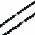 BLEUM CADE Black Agate Stone Necklace Double Pentagram Pendant by Deal US