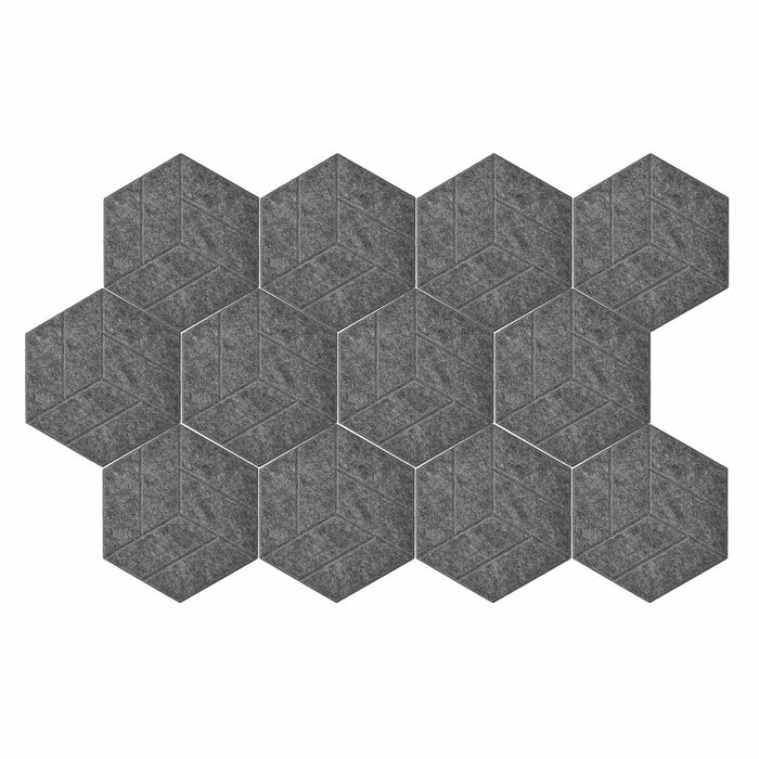 PATIKIL 12 Pack Acoustic Panels 12"x10" Self Adhesive Soundproof Wall Tiles by Deal US