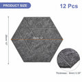 PATIKIL 12 Pack Acoustic Panels 12"x10" Self Adhesive Soundproof Wall Tiles by Deal US
