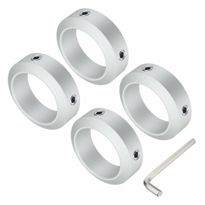 uxcell Set Screw Shaft Collar 50mm Shaft 70mm OD 22mm Thick Aluminum 4pcs by Deal US