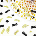Vofrise 200pcs Blue Gold 2025 Graduation Confetti Cap Star Table Decor by Deal US