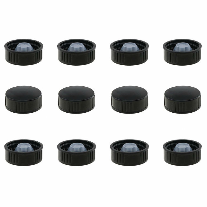 ZZHXSM 12PCS 28mm Bakelite Phenolic Resin Sealing Screw Caps Black by Deal US