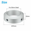 uxcell Set Screw Shaft Collar 50mm Shaft 70mm OD 22mm Thick Aluminum 4pcs by Deal US