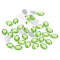 Uxcell 500pcs Oval Flatback Acrylic Rhinestones 18x13mm Light Green by Deal US
