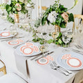 AYINOBY 50 Pcs Glitter Rose Gold Diamond Ring Paper Napkins Pink Wedding by Deal US