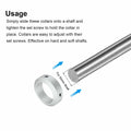 uxcell Set Screw Shaft Collar 50mm Shaft 70mm OD 22mm Thick Aluminum 4pcs by Deal US