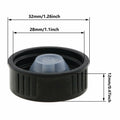 ZZHXSM 12PCS 28mm Bakelite Phenolic Resin Sealing Screw Caps Black by Deal US