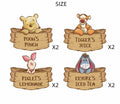 HOTIMO Pooh Drink Label Stickers Yellow by Deal US