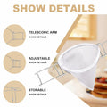 Aageme Versatile 8.7-Inch Oil & Syrup Filter Silver Adjustable Stand 3 Screens by Deal US