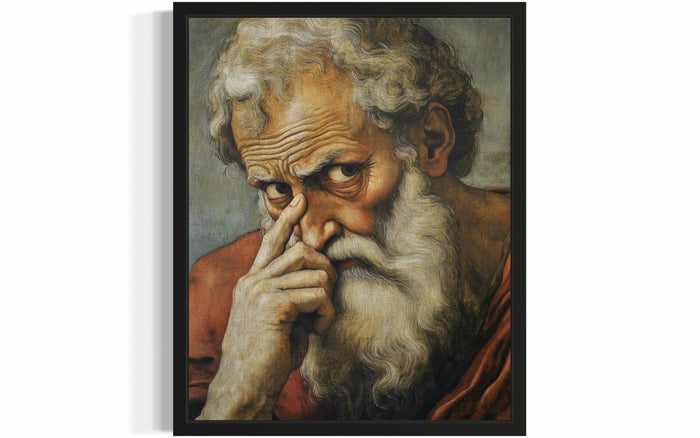 Aj decor Michelangelo Bathroom Wall Art Print Poster 8x10 Unframed by Deal US