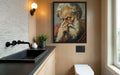 Aj decor Michelangelo Bathroom Wall Art Print Poster 8x10 Unframed by Deal US