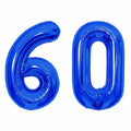 SINBEE 40 Inch Navy Blue 60 Number Jumbo Mylar Foil Balloon 2 Pack by Deal US