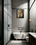 Aj decor Michelangelo Bathroom Wall Art Print Poster 8x10 Unframed by Deal US