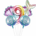 SINBEE Mermaid Foil Number Balloon 40in #9 Birthday Decoration Girls by Deal US