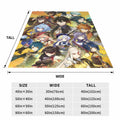 AMCAY Game Plush Flannel Throw Blanket 50x40in Liyue Zhongli Childe Ganyu by Deal US