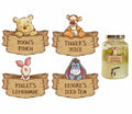 HOTIMO Pooh Drink Label Stickers Yellow by Deal US