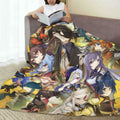 AMCAY Game Plush Flannel Throw Blanket 50x40in Liyue Zhongli Childe Ganyu by Deal US