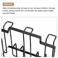 uxcell Cup Drying Rack Foldable Stainless Steel 220x185mm 6 Cups Black by Deal US