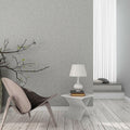 Abyssaly 23.6x196.8in Silver Grey Embossed Self Adhesive Wallpaper Vinyl by Deal US