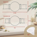 Aageme Versatile 8.7-Inch Oil & Syrup Filter Silver Adjustable Stand 3 Screens by Deal US