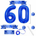 SINBEE 40 Inch Navy Blue 60 Number Jumbo Mylar Foil Balloon 2 Pack by Deal US